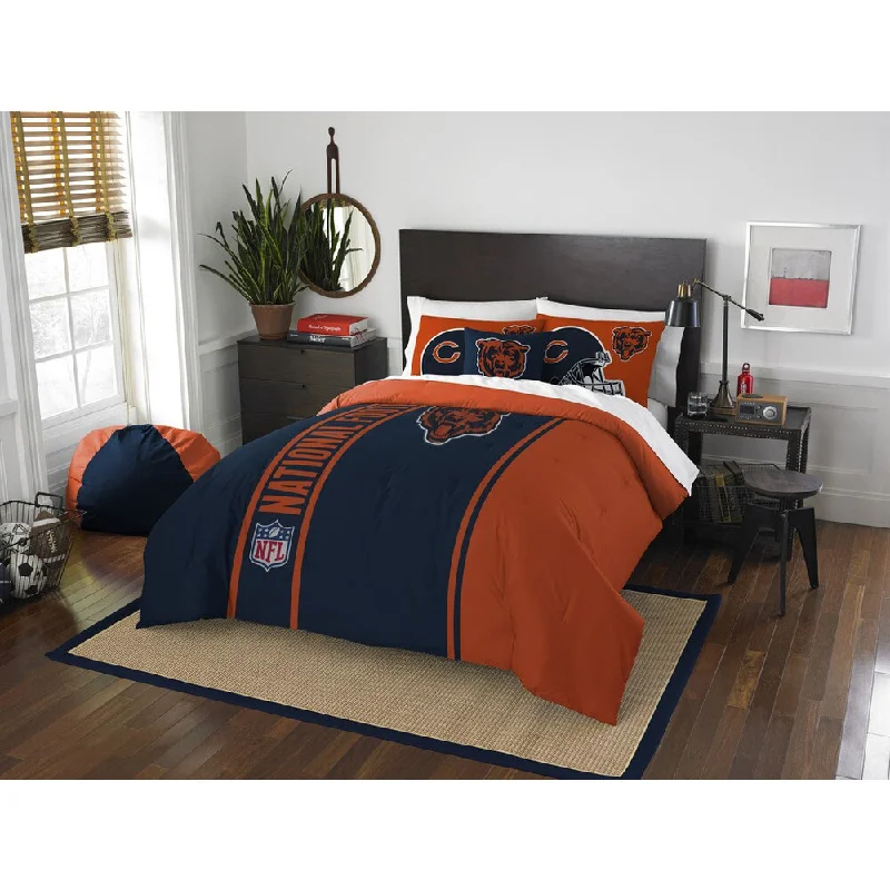 The Northwest Company Official NFL Chicago Bears Full Applique 3-piece Comforter Set