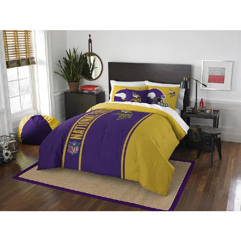 The Northwest Company Official NFL Minnesota Vikings Full Applique 3-piece Comforter Set