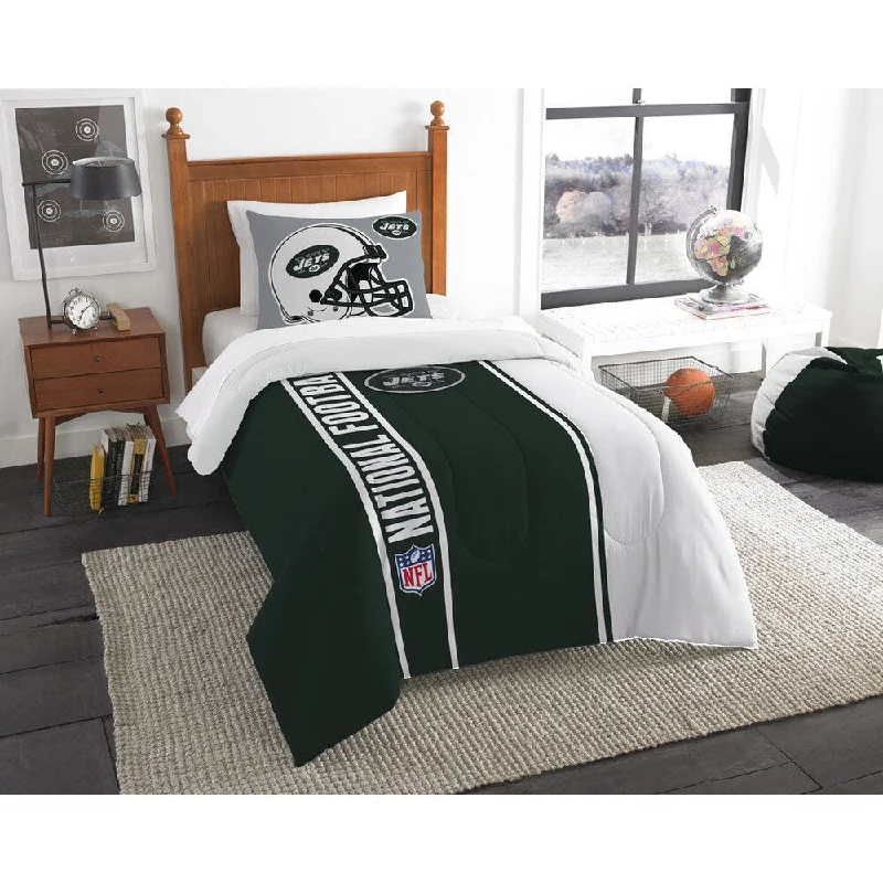 The Northwest Company Official NFL New York Jets Twin Applique 2-piece Comforter Set