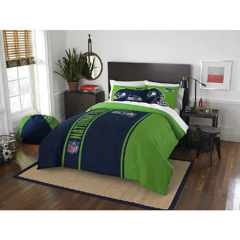 The Northwest Company Official NFL Seattle Seahawks Full Applique 3-piece Comforter Set