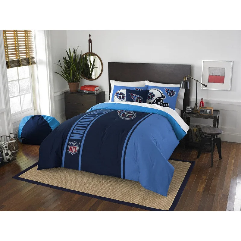 The Northwest Company Official NFL Tennessee Titans Full Applique 3-piece Comforter Set