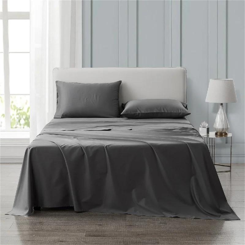 Topfinel Cotton Solid Sheet Set 600 Thread Count