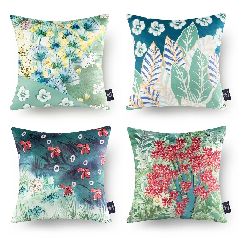 Tropical Series Decorative Throw Pillows, Colorful Secrets