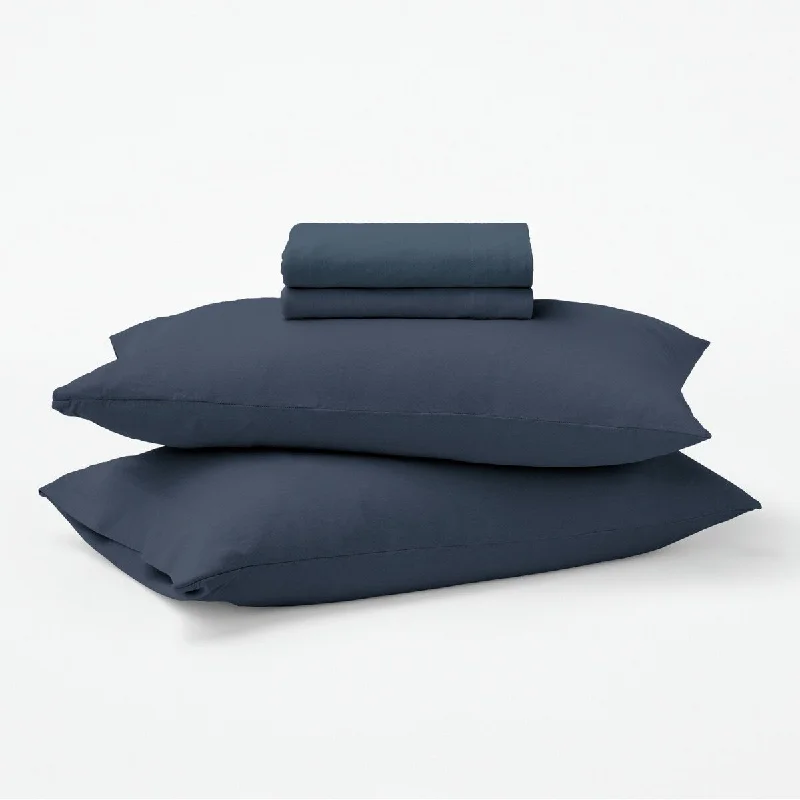 Tuft & Needle Blueberry Organic Jersey Sheet Set