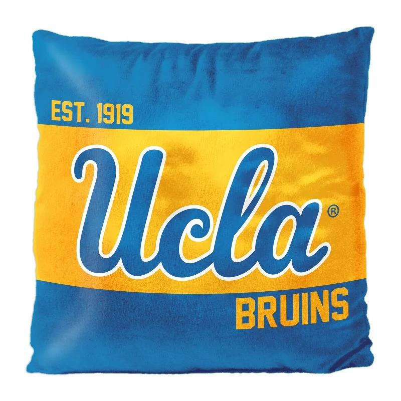 UCLA OFFICIAL NHL "Connector" Double Sided Velvet Pillow; 16" x 16" - White