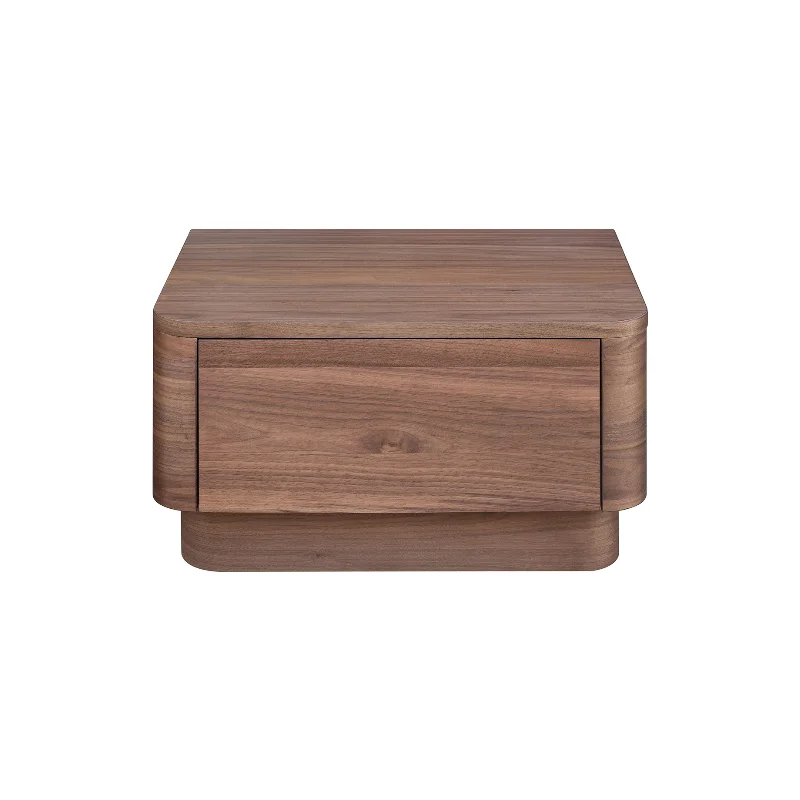 Curve Nightstand - Walnut