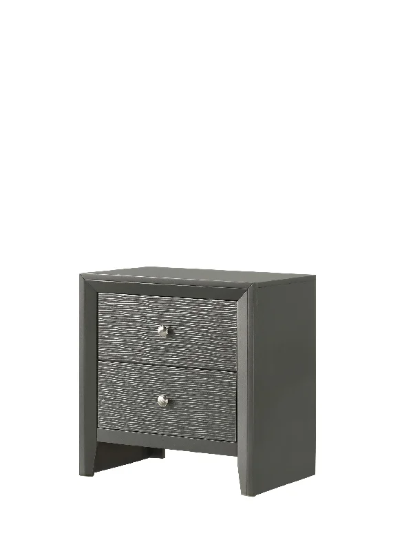 Denker - Nightstand - Gun Metal