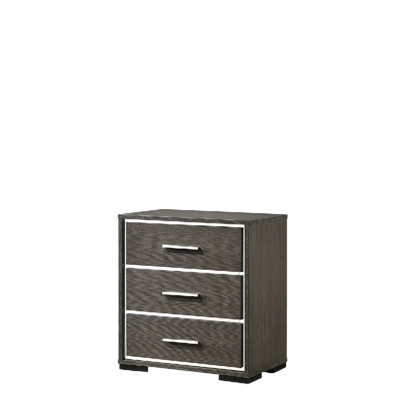 Escher Nightstand with 3 Drawers