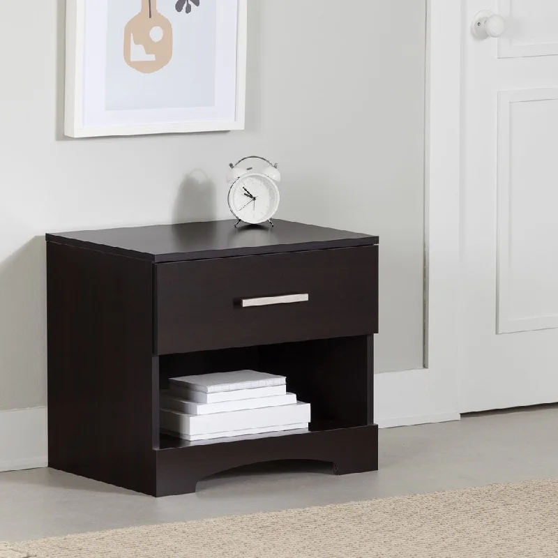 Gramercy, Contemporary Nightstand,  Chocolate