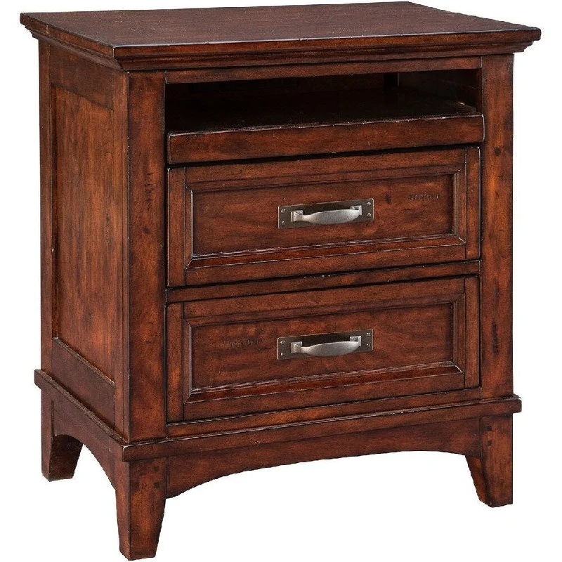 Intercon Star Valley Rustic Cherry 2-drawer Nightstand