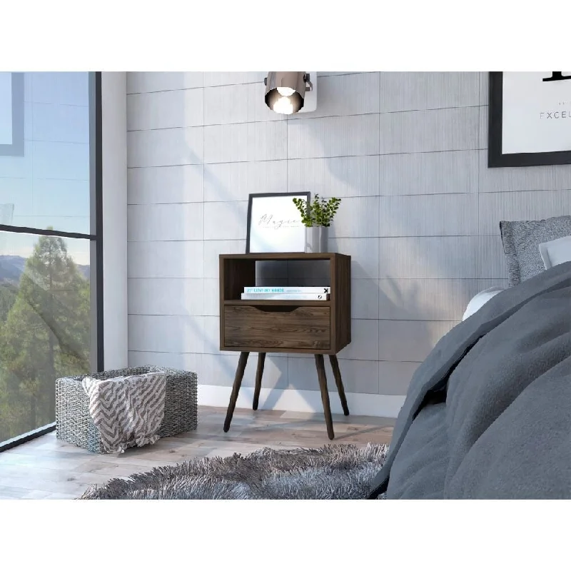 Lugo Nightstand (Brown)